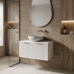 REA - Koupelnová skříňka pod umyvadlo Core 80cm White REA-M0401