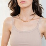 ELENYS Grande Chain – pozlacený náhrdelník 18K žluté zlato Délka: 39+6 cm / max. 45 cm
