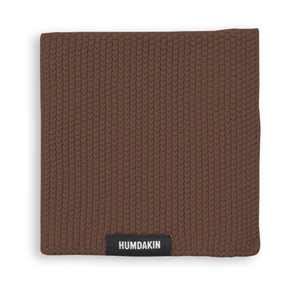 Humdakin Pletený hadřík z organické bavlny Bison Brown, hnědá barva, textil