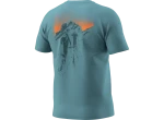 Dynafit Back Graphic Cotton pánské triko krátký rukáv Smoke Blue/Approach vel. XL