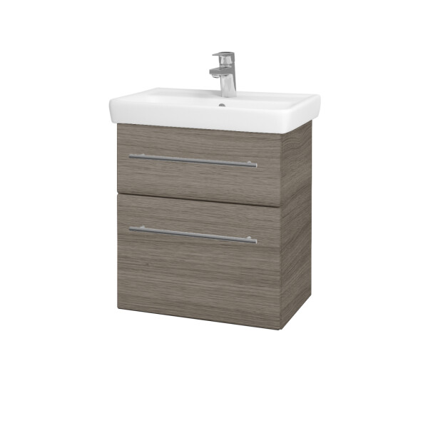 Dřevojas - Umyvadlová skříňka GO SZZ2 55 - D03 Cafe / Úchytka T02 / D03 Cafe 28070B