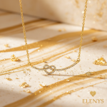 ELENYS Seline – pozlacený náhrdelník 18K žluté zlato Délka: 40+5 cm / max. 45 cm