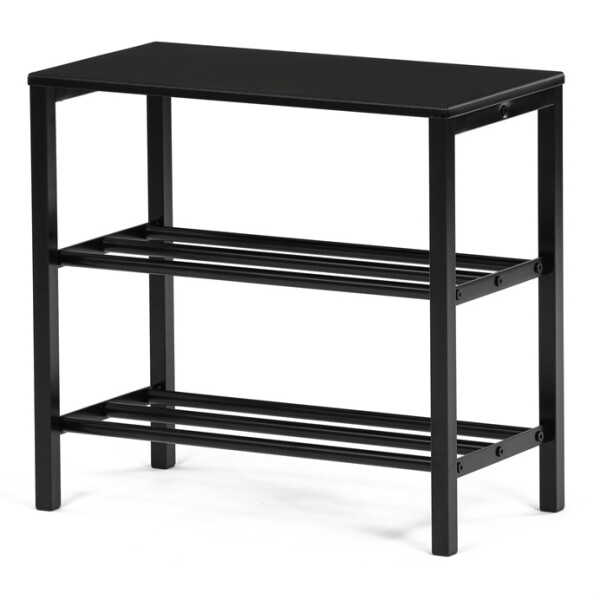 Botník, 1 police, černý matný lak