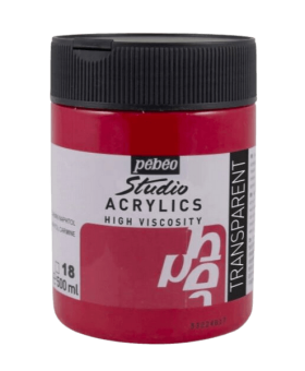 Pébéo Studio Acrylic 500 ml červená karmín 18