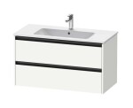 DURAVIT - Ketho.2 Umyvadlová skříňka 55x101x48 cm, 2 zásuvky, matná bílá K25264018180000