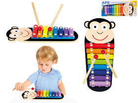 Xylofon kovový - Opička