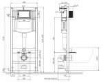 CERSANIT - Set C17 AQUA 50 PNEU QF WHB CITY SQUARE CO DUR SC EO S701-797