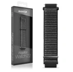 Aligator Řemínek nylonový 22mm / černý (22AW0015)