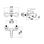 JIKA - Lyra Smart Vanová baterie, chrom H3211Z70044001