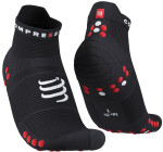 Běžecké kompresní ponožky Compressport Pro Racing Socks v4.0 Run Low - Black/White Velikost: EU 42-44