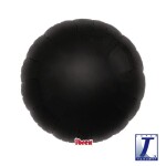 Balónek kruh černý metalický 45 cm Balónek kruh černý metalický 45 cm
