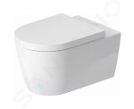 DURAVIT - ME by Starck Závěsné WC s HygieneFlush, Rimless, HygieneGlaze, bílá 2579092000