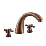 RAV Slezák - MORAVA RETRO - Umyvadlová baterie s výpustí, Stará mosaz (Bronz), 1/2" MK333.5SM