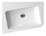 RAVAK - 10° Rohové umyvadlo 550x485 mm, levé, s 1 otvorem pro baterii, bílá XJIL1155000