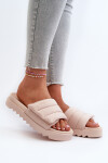 Dámské Žabky Na Platformě Big Star NN274773 Beige 36