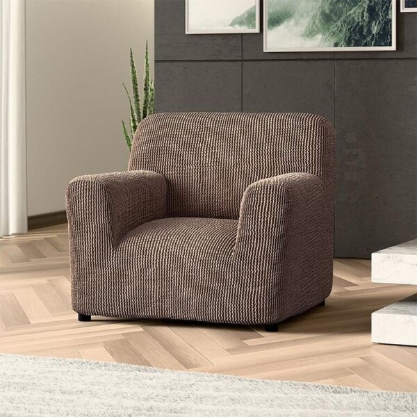 Bielastické potahy COSTINA oříšková křeslo (š. 60 - 110 cm)
