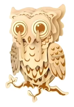 WOODCRAFT Dřevěné 3D puzzle Sovička