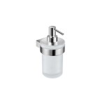 JIKA - Pure Dávkovač mýdla s držákem, chrom/matné sklo H3833B20041001