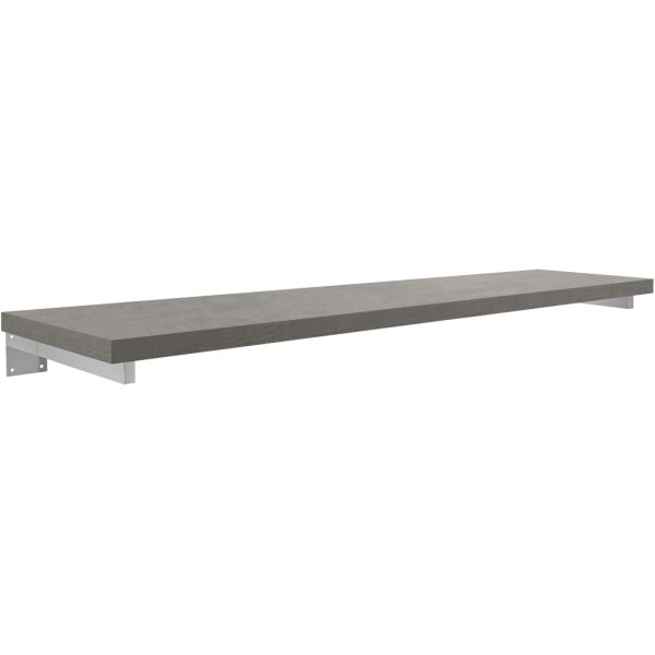 CERANO Deska pod umyvadlo Navira Pro + 3 skryté konzole - betonově šedá - 160x46x3,6 cm
