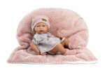 Guca 853 New BORN HOLČIČKA - realistická panenka miminko s celovinylovým tělem - 38 cm