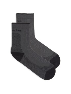 Dámské merino turistické ponožky ICEBREAKER Wmns Hike+ Ultralight Quarter, Obsidian/Black velikost: 35-37 (S)