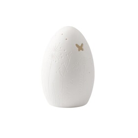Räder Velikonoční LED lampa Floral Egg, bílá barva, porcelán