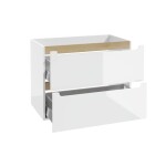 Koupelnová skříňka pod umyvadlo Naturel Stilla 80x60x45 cm bílá STILLAD08057 STILLAD08057