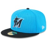 New Era Pánská kšiltovka Miami Marlins MLB 2025 Spring Training 59FIFTY Fitted - Modrá Velikost: 7 1/4