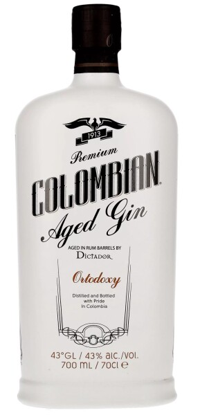 Dictador Colombian Ortodoxy Aged White Gin 43% 0,7 l (holá lahev)