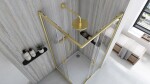 REA/S - Sprchový kout City 80x80 Gold Brush Se sprchovou vaničkou Savoy black KPL-K6447
