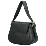 Stylová dámská kožená crossbody kabelka Basilie, černá