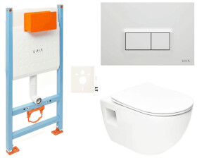 Závěsný WC set do lehkých stěn / předstěnová SAT Project SIKOVSSATPRO51600 SIKOVSSATPRO51600