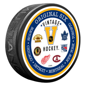 Mustang Puk NHL VINTAGE Textured Hockey puck - Original 6
