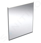 GEBERIT - Option Zrcadlo s LED osvětlením a vyhříváním, 60x70 cm, matná černá 502.781.14.1
