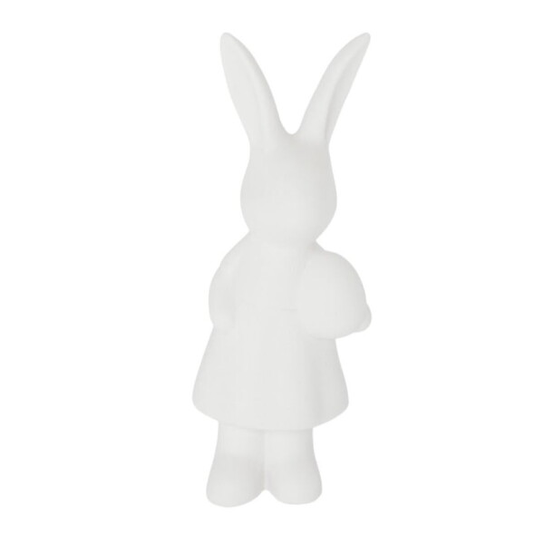 Storefactory Velikonoční dekorace ESTER 12 cm, bílá barva, porcelán