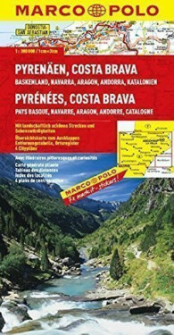 Pyreneje, Costa Brava/mapa