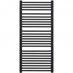 CERANO - Koupelnový radiátorový set Antonio - kombinované vytápění, termo tyč - boční jednobodové připojení - 600W - černá matná - 1180x550 mm CER-085297