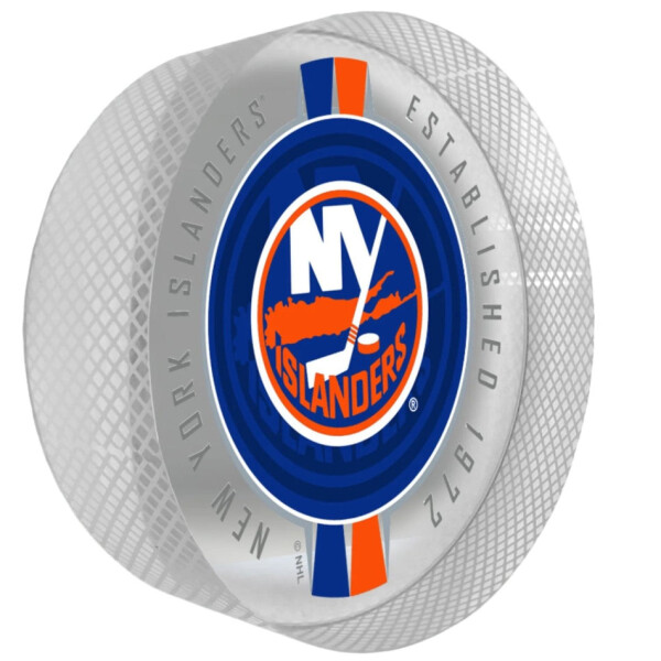 Mustang Puk New York Islanders NHL Crystal Ribbon