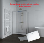 H K - Sprchový kout Flexi 110x80, L/P varianta včetně sprchové vaničky z litého mramoru SE-FLEXI11080/THOR-11080