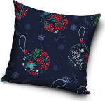 Vánoční povlak na polštářek Cesmínové Baňky
