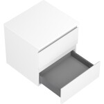 MEXEN/S - Orio koupelnová skříňka pod umyvadlo 50 cm s deskou, 2 zásuvky, bílá mat 91A10-05047-2-BFFC01