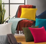 Krémová bavlněná deka 150x150 cm