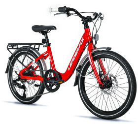 Dětské kolo LEADER FOX GAMP dívčí 20", model 2025-3, barva red