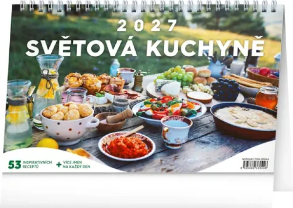 Notique Světová kuchyně 2027 / Stolní kalendář / 23,1 × 14,5 cm / 53 receptů