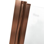 REA - Skládací vanová zástěna AGAT-3 120 Brush Copper REA-W5697