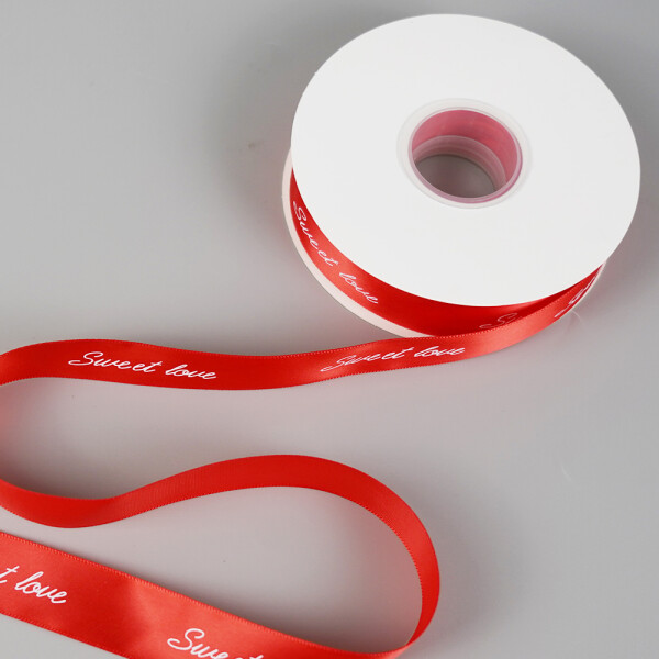 Cake star stuha SWEET LOVE červená 25mm x 45m