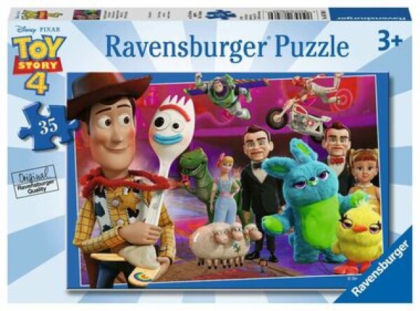 RAVENSBURGER Toy story 4: Woody a Forky 35 dílků