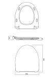 CERSANIT - WC sedátko PARVA SLIM DUROPLAST ANTIB. SC ECO jedno tlačítko K98-0136