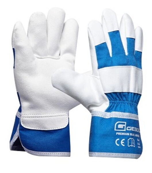 Dětské pracovní rukavice PREMIUM BLUE JUNIOR velikost 4-6 let