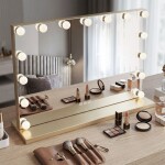 REA - Zrcadlo LED HOLLYWOOD L.Gold 80x60 HOM-12015